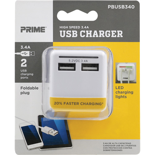 Chargeur USB Prime haute vitesse Sidevic Inc.