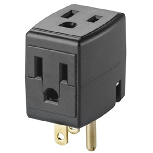 Grounded Triple Cube, 3 Outlet(s), None, 15 Amps, 1875 W, 125 V Sidevic Inc.