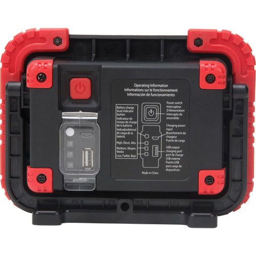 Portable Work Light, LED, 10 W, 1000 Lumens, Plastic Housing Sidevic Inc.