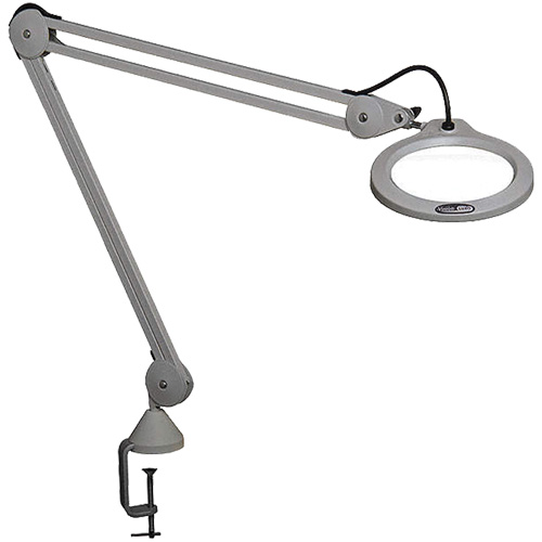 Magnifying Lamp, 5 Diopter, LED Light, 45" Arm, C-Clamp, Grey Sidevic Inc.