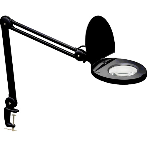 Adjustable Magnifier Lamp, 3 Diopter, LED Light, 47" Arm, C-Clamp, Black Sidevic Inc.