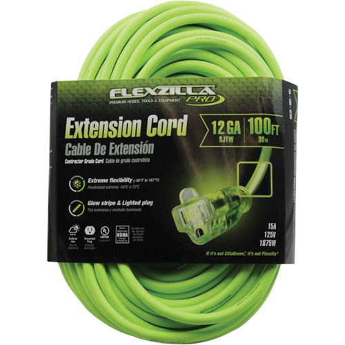 Cordon rallonge industriel Flexzilla Pro, Toutes saisons, SJTW, AWG 12/3, 15 A, 100' Sidevic Inc.