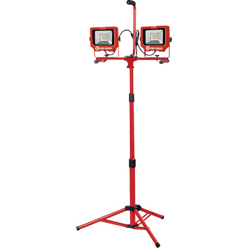 Twin Work Light with Tripod, LED, 40 W, 6000 Lumens, Aluminum Housing Sidevic Inc.