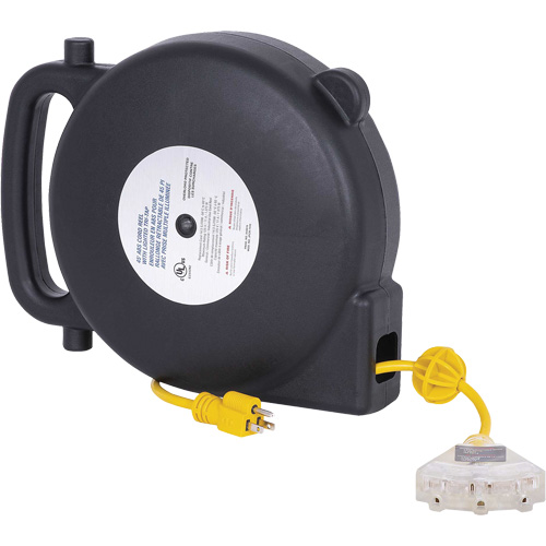 JPCR-1450 ABS Extension Cord Reel, Indoor/Outdoor, SJTW, 14 AWG, 13 A, 45' Sidevic Inc.