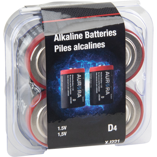 Piles alcalines industrielles, D, 1,5 V Sidevic Inc.