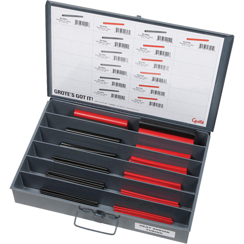 Plateau d'assortiment de tube &agrave; thermor&eacute;tr&eacute;cissement Sidevic Inc.