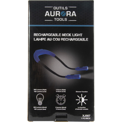Lampe de travail, Lampe tour de cou, Rechargeable, 300 lumens Sidevic Inc.