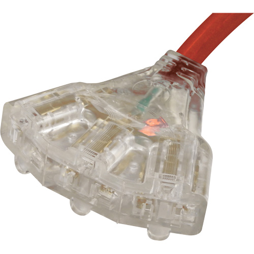 Generator Extension Cord with Tritap, STW, 10 AWG, 3 Outlet(s), 25' Sidevic Inc.