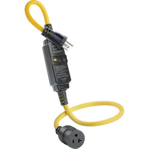 GFCI Cord Set with Automatic Reset, 120 V, 20 A, 3' Cord Sidevic Inc.