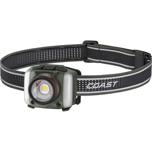 Lampe frontale FL97R &agrave; trois couleurs avec syst&egrave;me Twist Focus et commande vocale, DEL, 830 lumens, 2 hres de fonctionnement, piles Rechargeable Sidevic Inc.