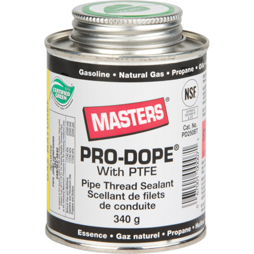 Scellant de filetage de tuyau, Canette &agrave; brosse, 250 ml, -129° C - 204° C/-200° F - 400° F Sidevic Inc.
