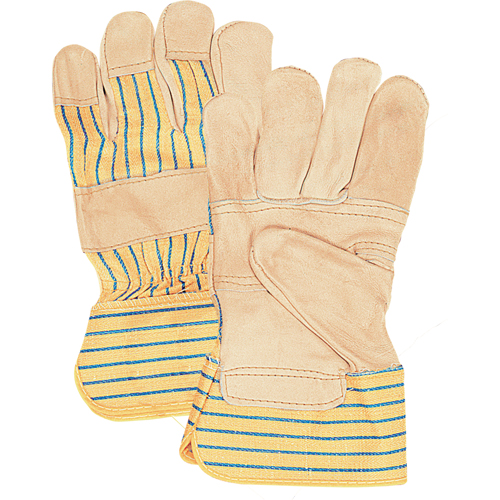 Gants d'ajusteur &agrave; paume renforc&eacute;e, Grand, Paume en Cuir fleur de vache, Doublure en Coton Sidevic Inc.