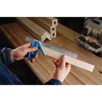 True Blue&reg; Combination Square, 12" L, 1/16" Graduations, Steel, Plain Sidevic Inc.