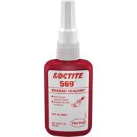569 Hydraulic Thread Sealant, Bottle, 50 ml, -54° C - 149° C/-65° F - 300° F Sidevic Inc.
