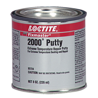 Fixmaster&reg; 2000° Putty, 8 oz., Cartridge, Silver Sidevic Inc.