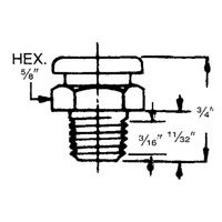 Standard Button Head Fitting, 1/8" PTF Thread Sidevic Inc.