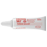 567 High Temperature Thread Sealant, Tube, 6 ml, -53.88° C - 204° C/-65° F - 400° F Sidevic Inc.