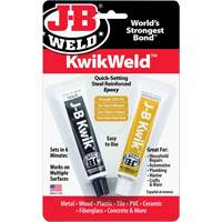 KwikWeld Epoxy, Two-Part, Tube, 2 oz., Grey Sidevic Inc.