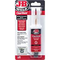 ClearWeld Adhesive, 25 ml, Syringe, Two-Part, Clear Sidevic Inc.