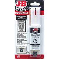 MinuteWeld Adhesive, 25 ml, Syringe, Two-Part, Clear Sidevic Inc.