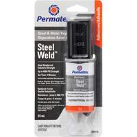 Steel Weld Epoxy, 25 ml, Syringe, Two-Part, Grey Sidevic Inc.