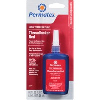 Adh&eacute;sif frein-filet pour temp&eacute;ratures &eacute;lev&eacute;es, Rouge, &eacute;lev&eacute;, 36 ml, Bouteille Sidevic Inc.