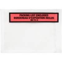Packing List Envelope, 5-1/2" L x 4-1/2" W, Endloading Style Sidevic Inc.