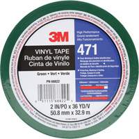 471 Vinyl Tape, 50.8 mm (2") W x 32.9 m (108') L, 5.2 mils, Green Sidevic Inc.