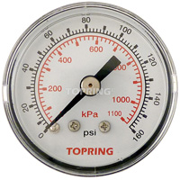 Manom&egrave;tre,  1-1/2", 0 - 160 psi, Fixation arri&egrave;re, Analogique Sidevic Inc.