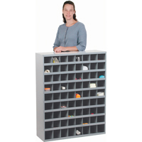 Armoires pour bacs de rangement en acier, 33-3/4" la x 12" p x 42" h, Gris Sidevic Inc.