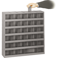 Armoires pour bacs de rangement ajustables, Acier, 36 tiroirs, 23-3/4" x 4-3/4" x 23-3/4", Gris Sidevic Inc.
