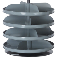 Rotabin&reg; Storage Units, 60 lbs. Capacity per Level, 4 Level, 18-1/2" H x 17" Dia. Sidevic Inc.