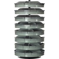 Rotabin&reg; Storage Units, 500 lbs. Capacity per Level, 7 Level, 66" H x 34" Dia. Sidevic Inc.