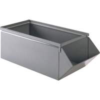 Bac en acier, Cap. 100 lb, 15" la x 24" p x 11" h, Bleu Sidevic Inc.