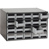 Modular Parts Cabinets, Steel, 20 Drawers, 17" x 10-9/16" x 2-1/16", Grey Sidevic Inc.