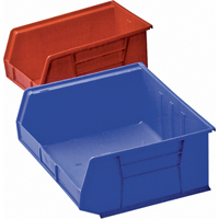 Plastic Bin, 8-1/4" W x 9" H x 18" D, Blue Sidevic Inc.