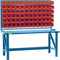 Rayonnage &agrave; persienne avec bacs, 36 bacs, 72" la x 15" p x 40" h Sidevic Inc.