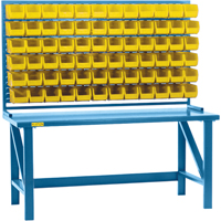 Rayonnage &agrave; persienne avec bacs, 36 bacs, 72" la x 15" p x 40" h Sidevic Inc.