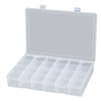 Boîtes &agrave; compartiments compactes en polypropyl&egrave;ne, 13-1/8" la x 9" p x 2-5/16" h, 24 compartiments Sidevic Inc.