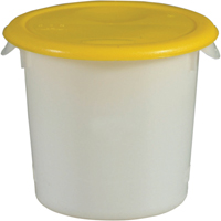 Contenants ronds, 7-4/5" ha x 8-1/2" p, Capacit&eacute; de 3,79 L, Blanc Sidevic Inc.