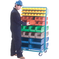 Supports mobiles pour contenants - &agrave; deux c&ocirc;t&eacute;s, 0 bacs, 36" la x 24" p x 67-1/2" h Sidevic Inc.