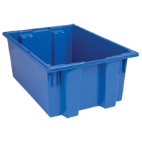 Contenants Stack & Nest, 8" x 19,5" x 13,5", Bleu Sidevic Inc.