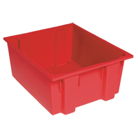 Contenants Stack & Nest, 8" x 19,5" x 13,5", Rouge Sidevic Inc.