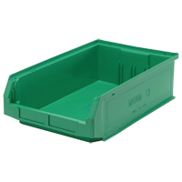 Contenants g&eacute;ants empilables, 12,375" la x 19,75" p x 5,875" h, Vert Sidevic Inc.