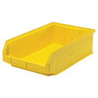 Contenants g&eacute;ants empilables, 12,375" la x 19,75" p x 5,875" h, Jaune Sidevic Inc.