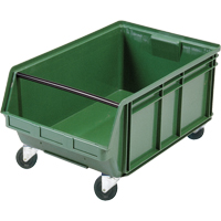 Bac g&eacute;ant empilable et mobile, 11-7/8" ha x 18-3/8" la x 29" p, Capacit&eacute; de 150 lb, Vert Sidevic Inc.