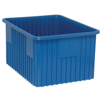 Contenants Divider Box, Plastique, 22,5" la x 17,5" p x 12" h, Bleu Sidevic Inc.