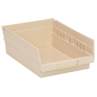 Bac pour &eacute;tag&egrave;re &eacute;conomique, 8-3/8" la, 4" h x 11-5/8" p, Ivoire Sidevic Inc.