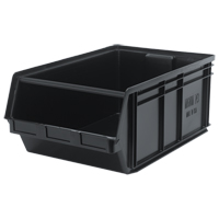 MAGNUM Bin, 11-7/8" H x 18-3/8" W x 29" D, 150 lbs. Capacity, Black Sidevic Inc.