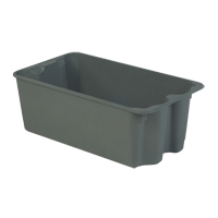 Contenants Stack-N-Nest de Plexton, 16,9" la x 30,6" p x 11,1" h, Gris Sidevic Inc.